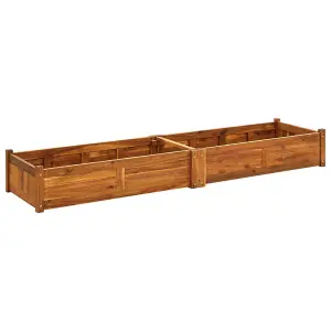 Berkfield Garden Raised Bed Acacia Wood 200x50x25 cm