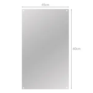 Frameless Rectangle Mirror 450x600mm - M&W