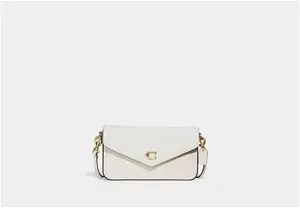 COACH® Women's Wyn Crossbody Bag In White | Leather