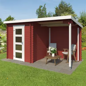 Lasita Osland Jelle 175 PLUS Log Cabin with Veranda - 3.7m x 1.7m - Summer House