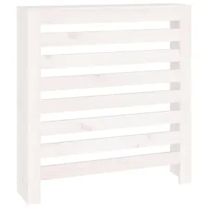 Berkfield Radiator Cover White 79.5x19x84 cm Solid Wood Pine