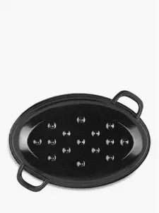 John Lewis Vitreous Enamel Non-Stick Self-Basting Roaster With Lid