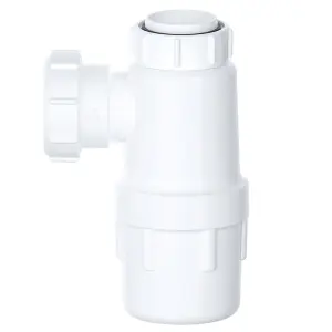 SPARES2GO Waste Bottle Trap 40mm 1-1/2" Basin Bidet Urinal Bathroom Kitchen Sink 75mm Seal