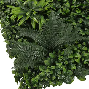 Artificial Panels Topiary Hedge Plant Grass Wall Panel for Indoor Fence(100cm W x 100cmL)