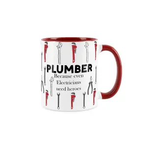 Plumber Mug Fun Trades Gift - White Coffee/Tea Present