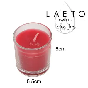 Votive Candles Scented Set of 6 by Laeto Ageless Aromatherapy - FREE DELIVERY INCLUDED