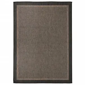 Berkfield Outdoor Flatweave Rug 200x280 cm Dark Brown