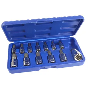 13pc Metric Allen / Hex Bit Socket Set 1/4" 3/8" and 1/2" Drive AT748