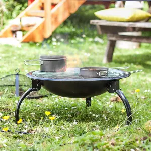 MO CAMPING FOLDING LEG FIREBOWL W/G