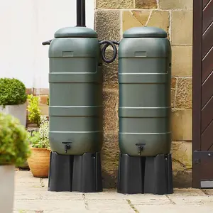 Mini Rainsaver 100 Litre Green Water Butt Double Kit