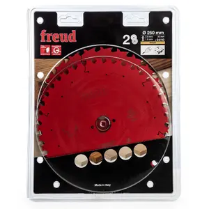 Freud Pro Twin Pack TCT Circular Saw Blades 250mm x 30mm Bore - 40 + 24 Tooth