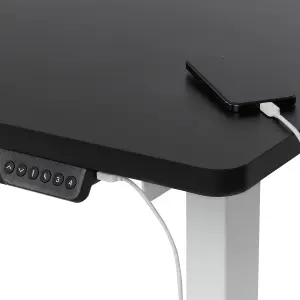 Adjustable Desk Electric Left Hand Black DESTINES