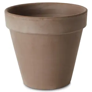 Verve Laleh Brown Terracotta Plant pot (Dia) 23cm, (H)20.3cm, 5L