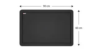 ALLboards Black chalkboard 90x60 cm wooden smartphone frame color black