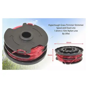 Hyper Tough Grass Strimmer Trimmer Spool and Dual Line 1.6mm x 10m by Ufixt