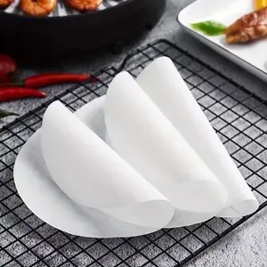 20 Air Fryer Liner Sheets Round Greaseproof Parchment Paper Disposable 20cm