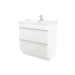 GoodHome Imandra White Freestanding Vanity unit & basin set - Includes Lana basin (W)804mm