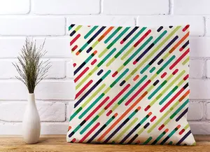 Coloured Diagonal Abstract Pattern Cushions 45cm x 45cm