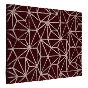 Maison by Premier Mimo Dark Red Geometric Doormat