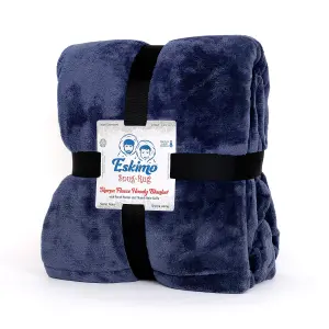 Snug Rug Eskimo - Navy Blue Wearable Blanket Oversized Hoodie Blankets for Adults Hooded