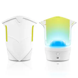 Insect Fly Trap Light, New USB Rechargeable Insect Light Trap for Fruit Fly Gnat Flea Catcher Killer Trap (1 Device + 4 Refills)