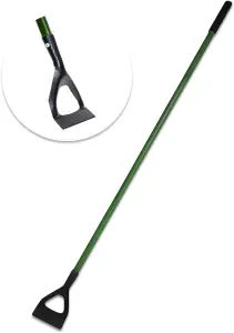 Garden Carbon Steel Dutch Hoe - Green