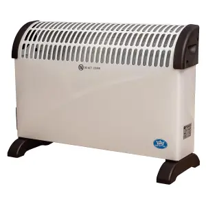 2kW Convector Heater - Freestanding Radiator with 24 Hour Timer, 3 Heat Settings, Adjustable Thermostat & Overheat Protection