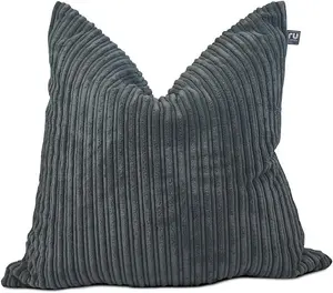 rucomfy Jumbo Cord Floor Cushion Beanbag - Grey