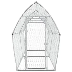 Chicken Cage Silver 400x105x182 cm Galvanised Steel