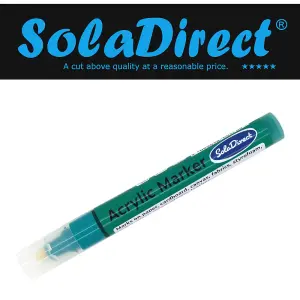 Acrylic Paint Marker Pen Permanent for Stone Leather Fabric Plastic (Green)