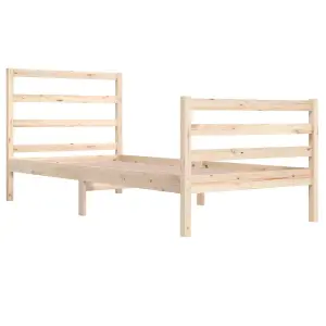 Berkfield Bed Frame Solid Wood Pine 90x200 cm