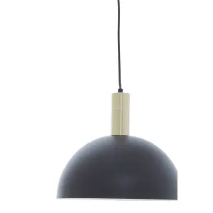 Interiors by Premier Leni Black And White Pendant Light