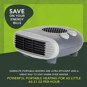 Warmlite WL44004DT 2000W Flat Fan Heater