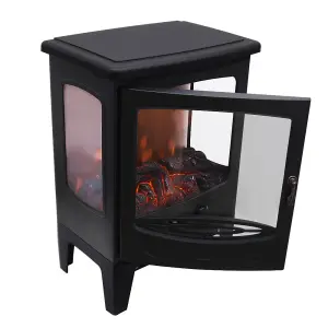 SunDaze Electric Fireplace Stove Heater with Fire Flame Effect Portable Fireplace Stove 1800W