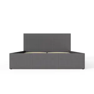 GFW Side Lift Ottoman Bed 120cm Small Double Grey