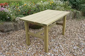 Zest Emily Wooden Dining Coffee Table Garden Patio Rectangular