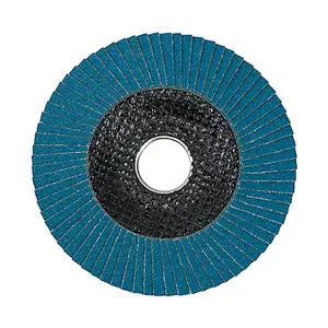 TIMCO Set of Flap Discs Zirconium Type 29 Conical P80 Grit - 115 x 22.23