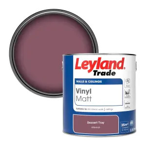 Leyland Trade Vinyl Matt Walls & Ceilings Emulsion Paint Dessert Tray (PPG18-23) 2.5L