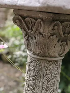 Roman Design Highly Detailed Birdbath