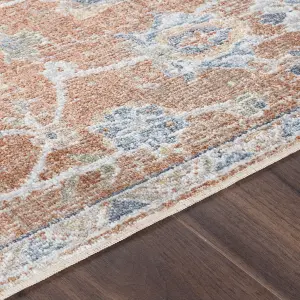 RUBY Machine Washable Vintage Area Rug 160 x 213 cm