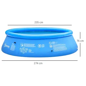 Family Sized Inflatable Pool with Hand Pump