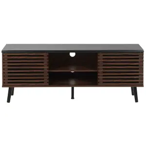 Beliani Traditional TV Stand Black PERTH