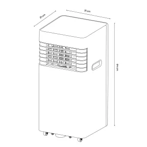 GoodHome Mobile 3 in 1 Local air conditioner 220-240V 5000BTU