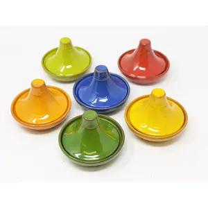 Selena - Mini Tagine Dip Dish - Blue - Set of 2 (Set of 2) Lime