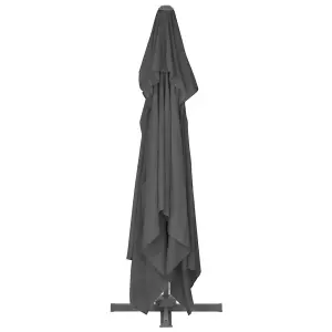 Berkfield Cantilever Umbrella with Aluminium Pole 4x3 m Black