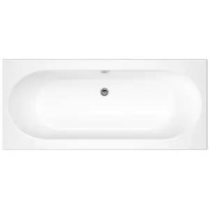 Cooke & Lewis Sovana White Supercast acrylic Rectangular Straight Bath (L)1800mm (W)800mm