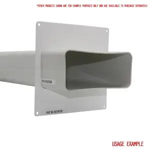 Kair Wall Plate 150mm x 70mm for Rectangular Ducting