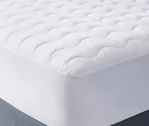 Just So Home Extra Deep Fill Quilted Mattress Protector Supersoft Microfibre Fully Fitted Elasticated Skirt (Double)