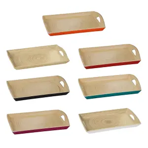 Maison by Premier Kyoto Raspberry Rectangular Serving Tray