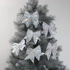 Iridescent Christmas Tree Bow (Set of 6)